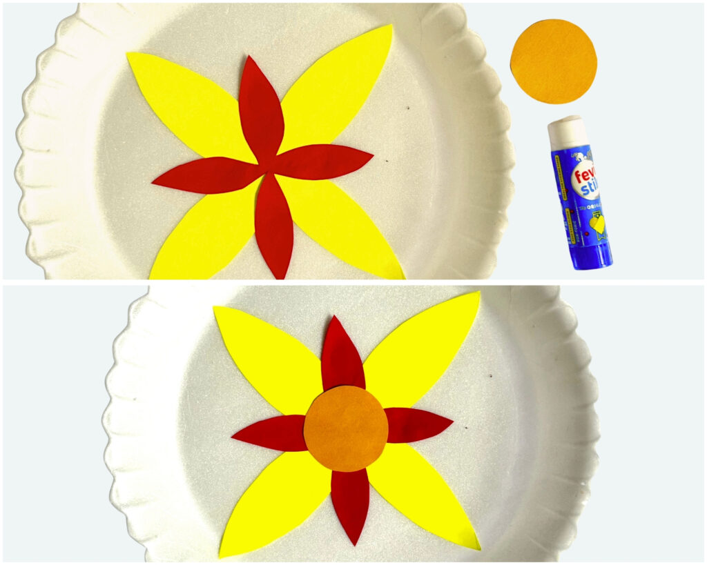 Paper Plate Rangoli Craft for Kids