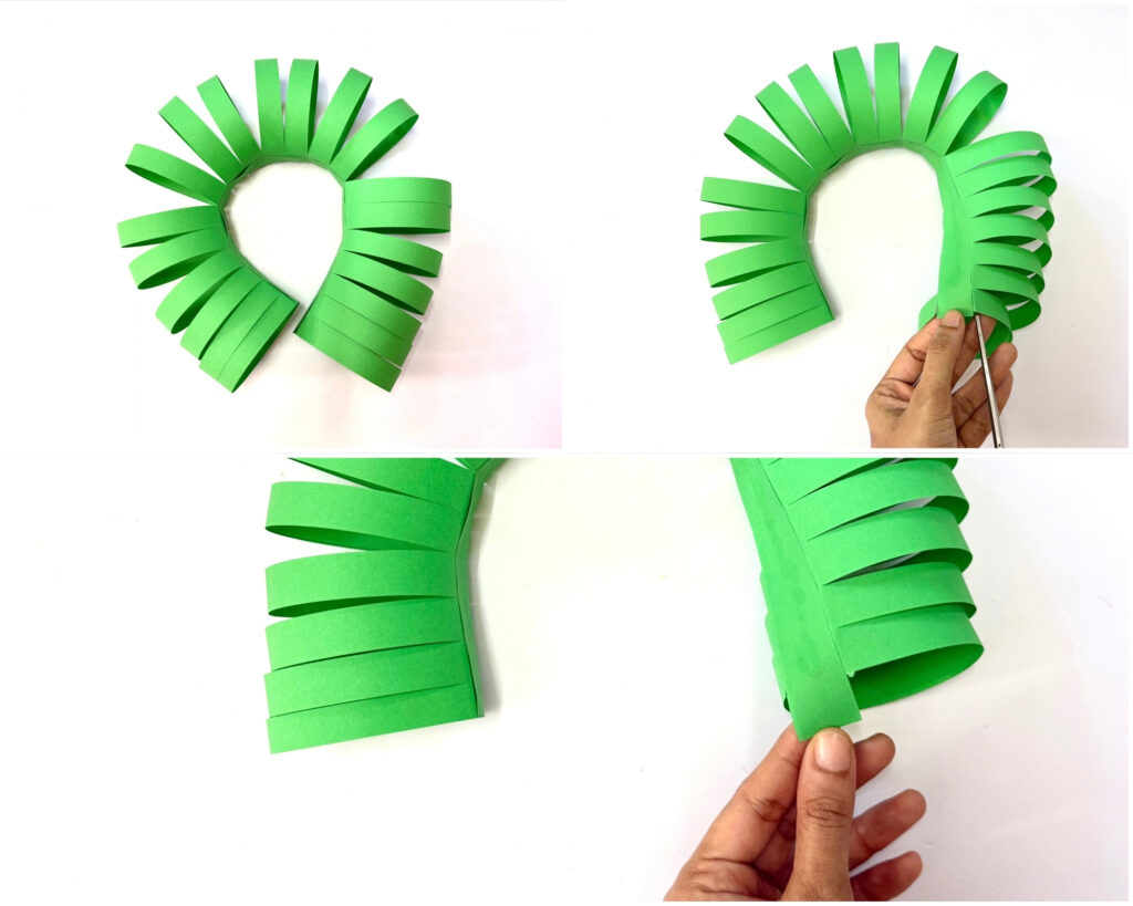 Paper Christmas Wreath Craft for kids