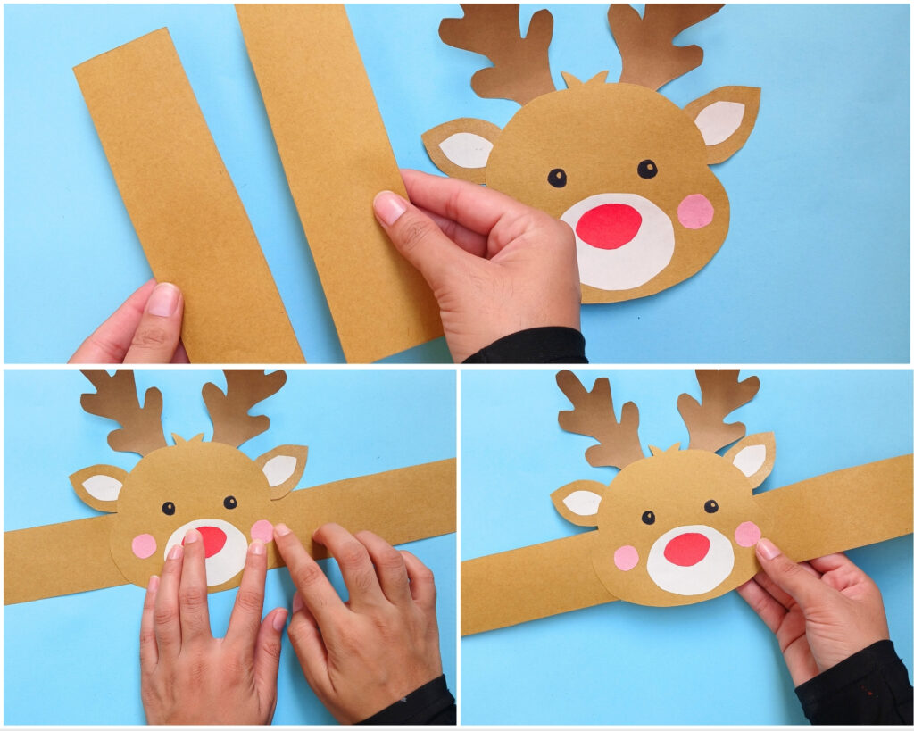 reindeer headband craft with free template