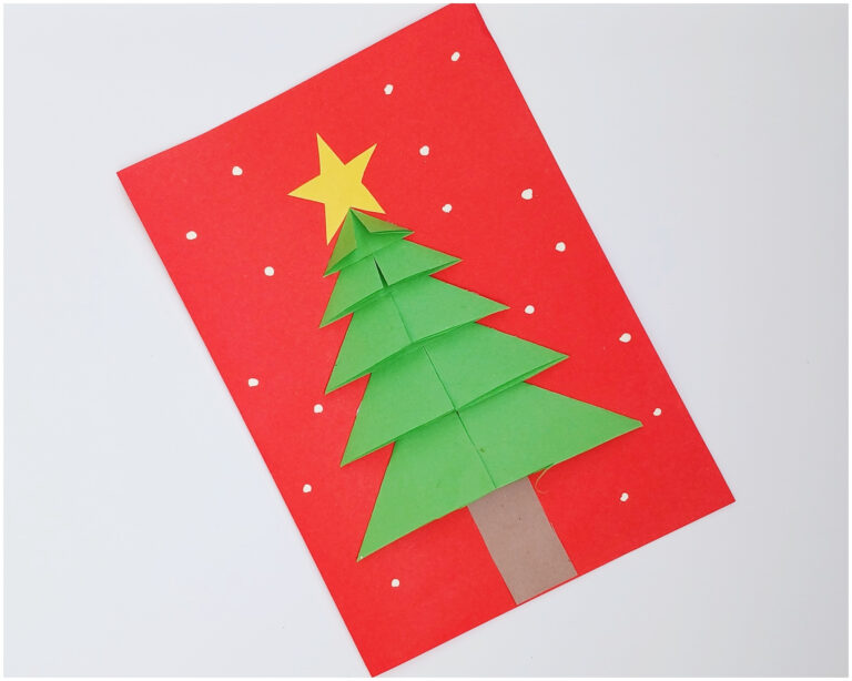 Christmas Tree Card Craft for Kids
