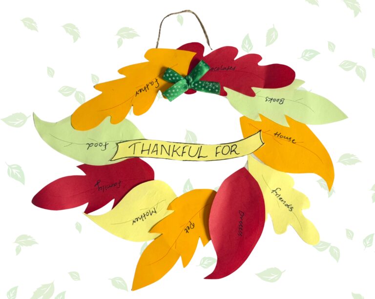 Gratitude Wreath Craft for Kids