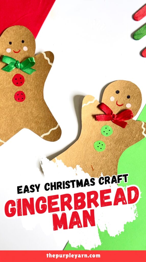easy paper gingerbreadman craft for preschoolers