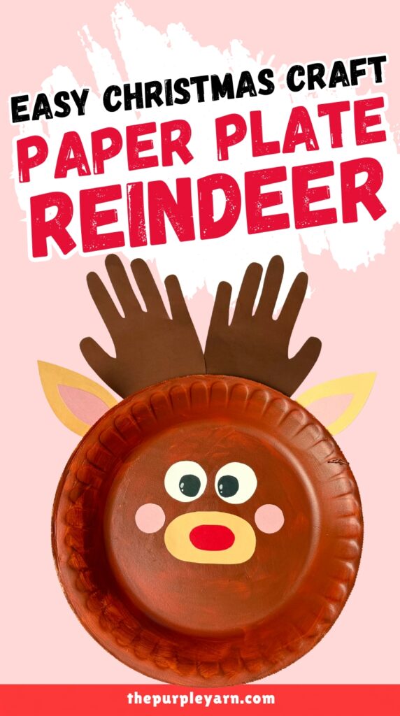 Paper Plate Reindeer Craft for Kids