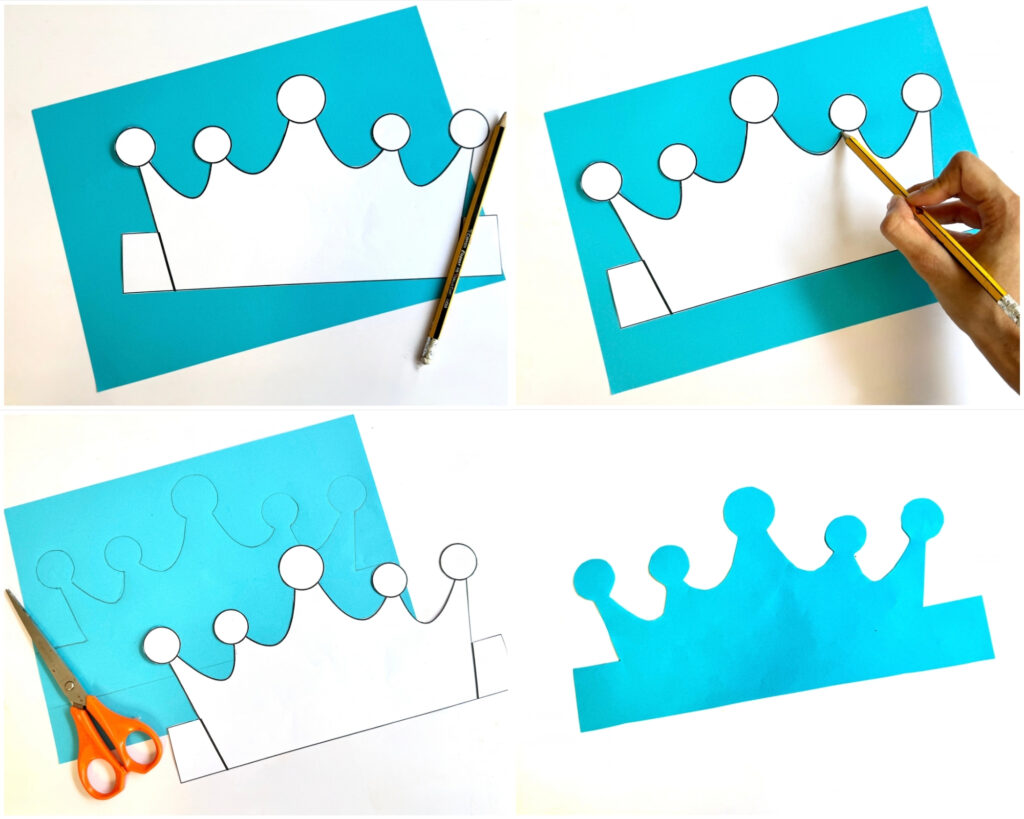 New Year's Paper Crown Craft for Kids