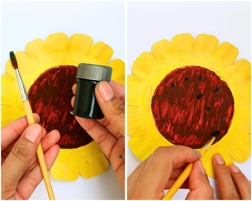 Paper Plate Sunflower Craft