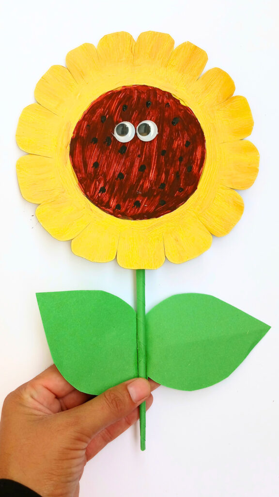 Paper Plate Sunflower Craft
