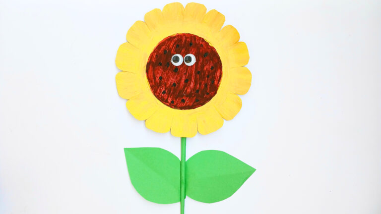 Paper Plate Sunflower Craft